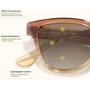 image:imageSunski Miho  Polarized Recycled SunglassesSunset Sepia
